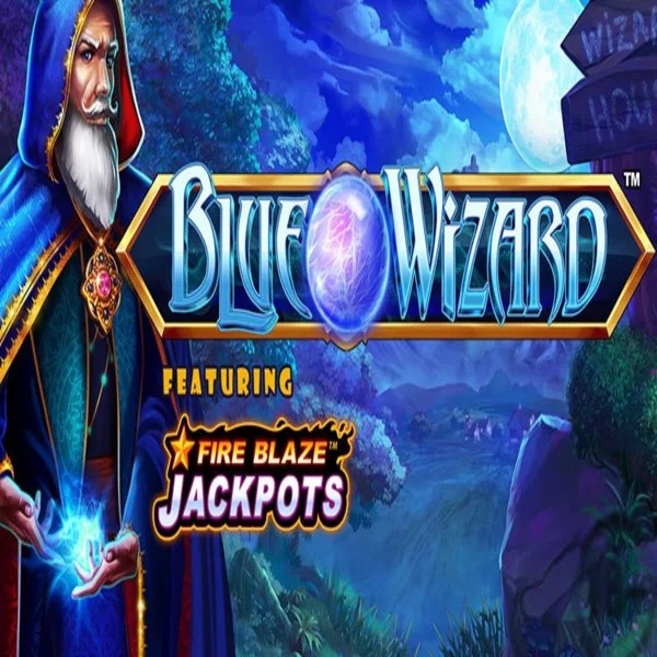 Play Blue Wizard Fire Blaze Jackpots slot by Rarestone Gaming on spinaltocasino.eu