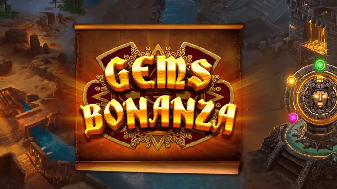 Gems Bonanza slot logo by Pragmatic Play at Spinalto Casino