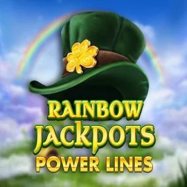 Rainbow Jackpots Power Lines slot logo by Red Tiger Gaming at Spinalto Casino