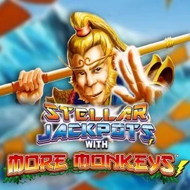 Stellar Jackpots with More Monkeys slot visual from Lightning Box Game available on spinaltocasino.eu